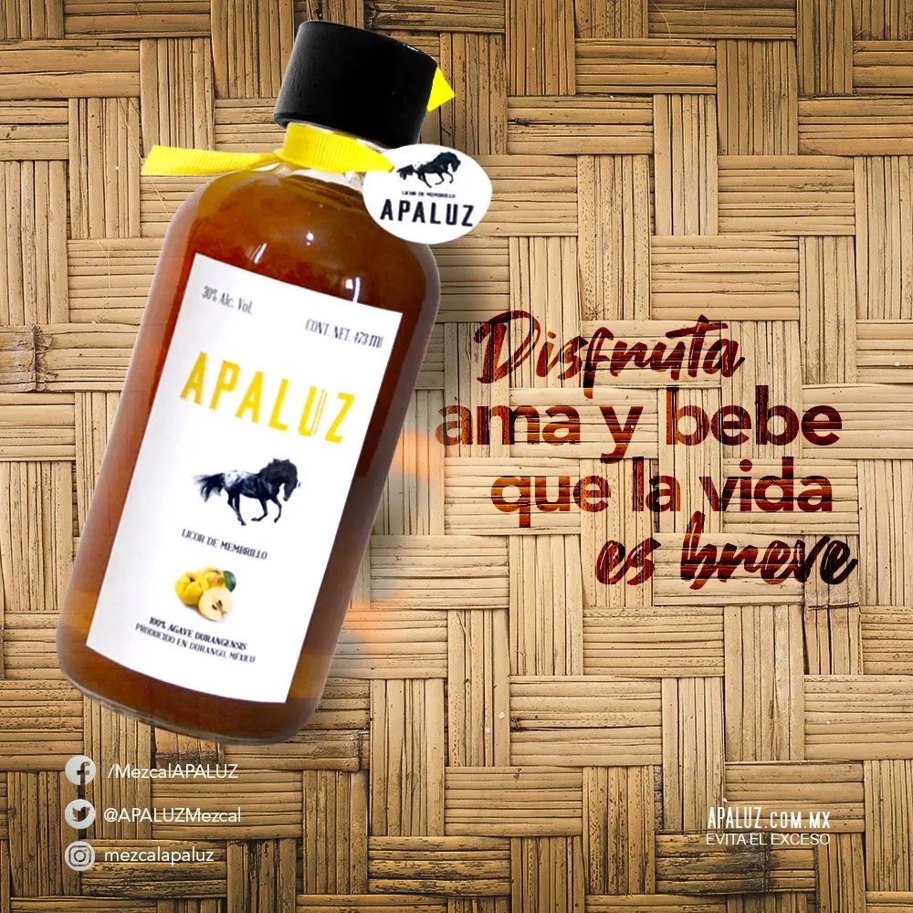 Licor de Mezcal APALUZ Membrillo